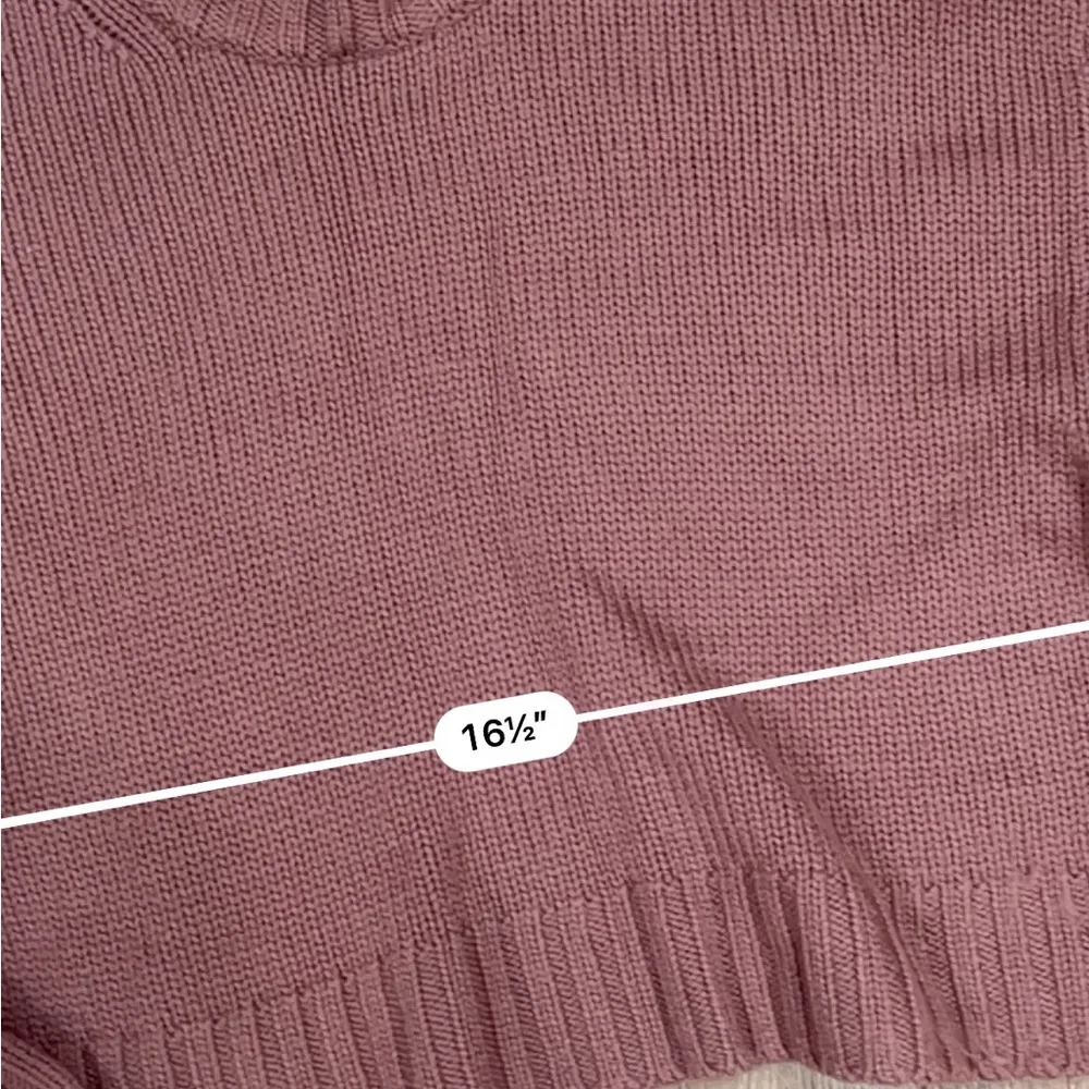 Aritzia Wilfred free purple merino wool turtleneck sweater - Image 3