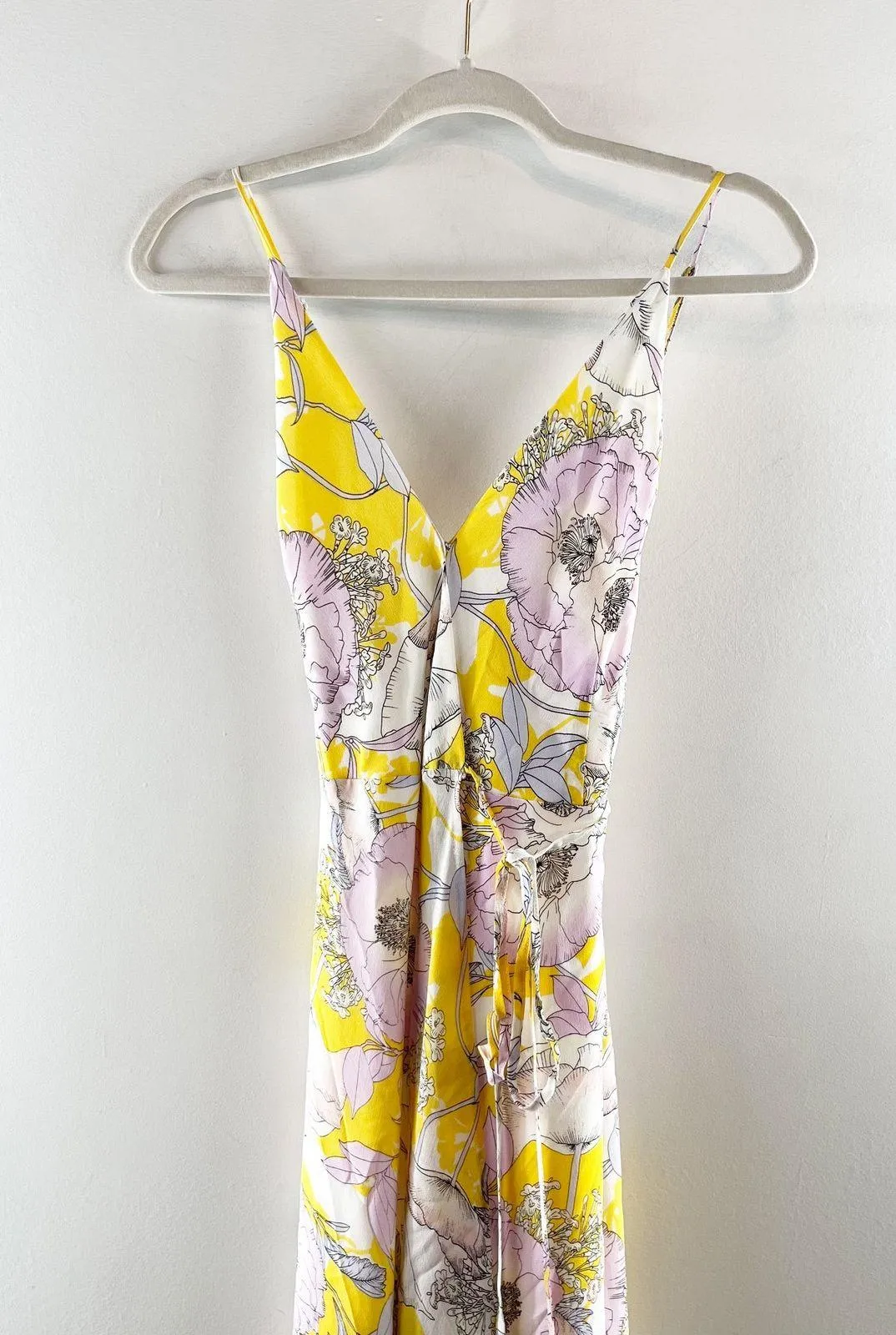 Yumi Kim Rush Hour Wrap Maxi Dress in Bora Bora Floral Yellow Medium - Image 5