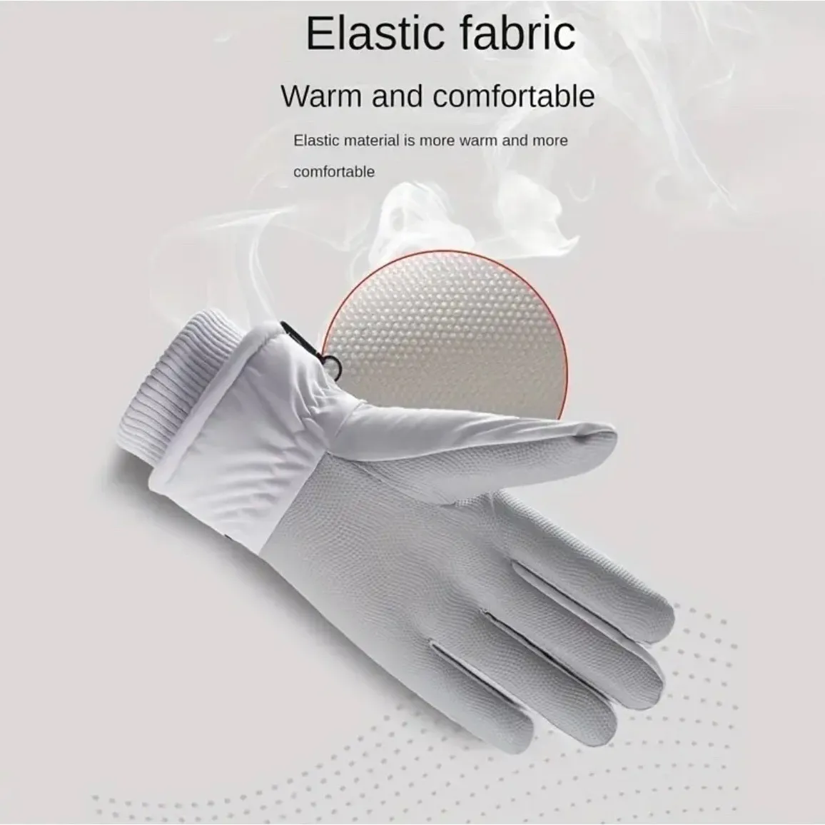 Winter Insulated Touchscreen Windproof Purple Ski Gloves OS Fleece Lined Women's - Image 8