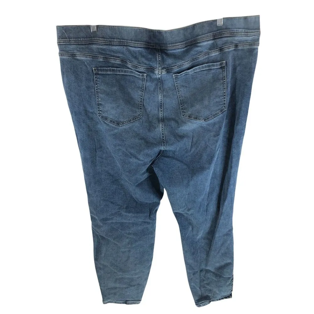 Torrid Womens Lean Jeans Super Soft Distressed Skinny Pull On 5R - Image 2