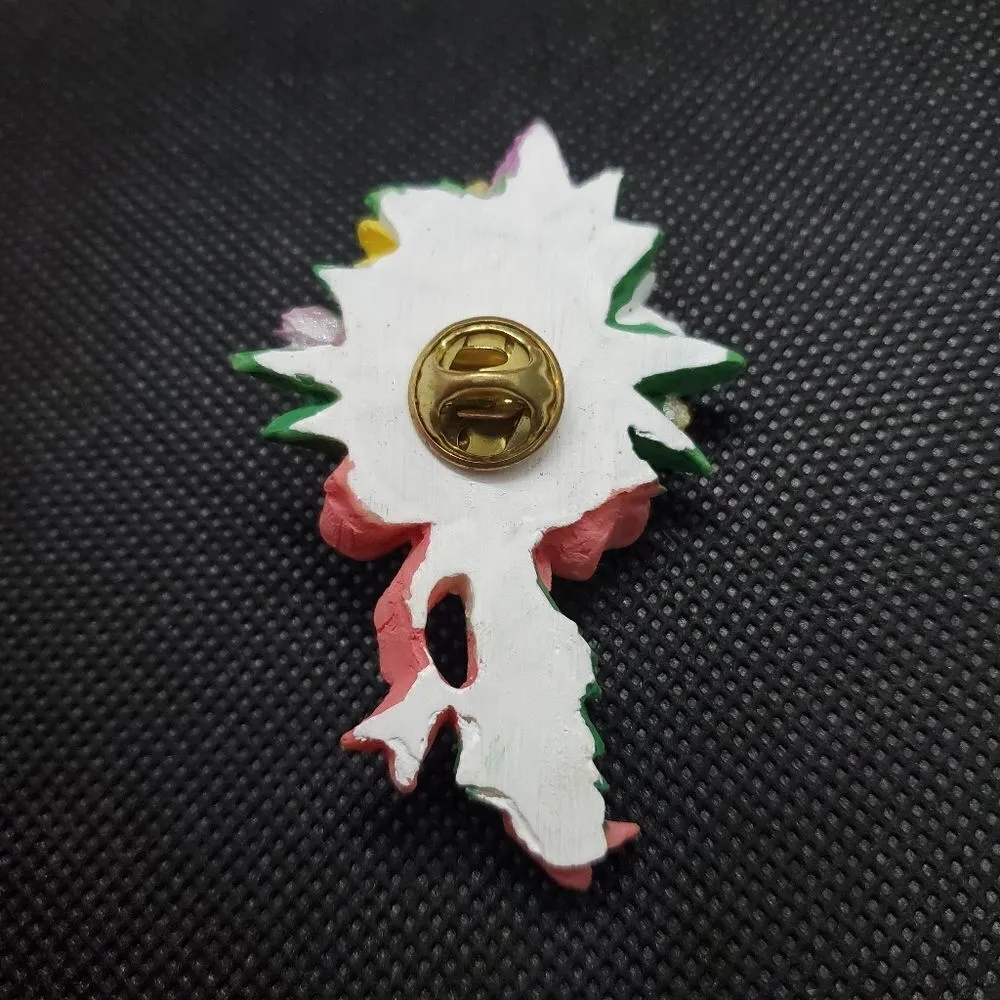 Flower Bouquet Pin Pink - Image 4