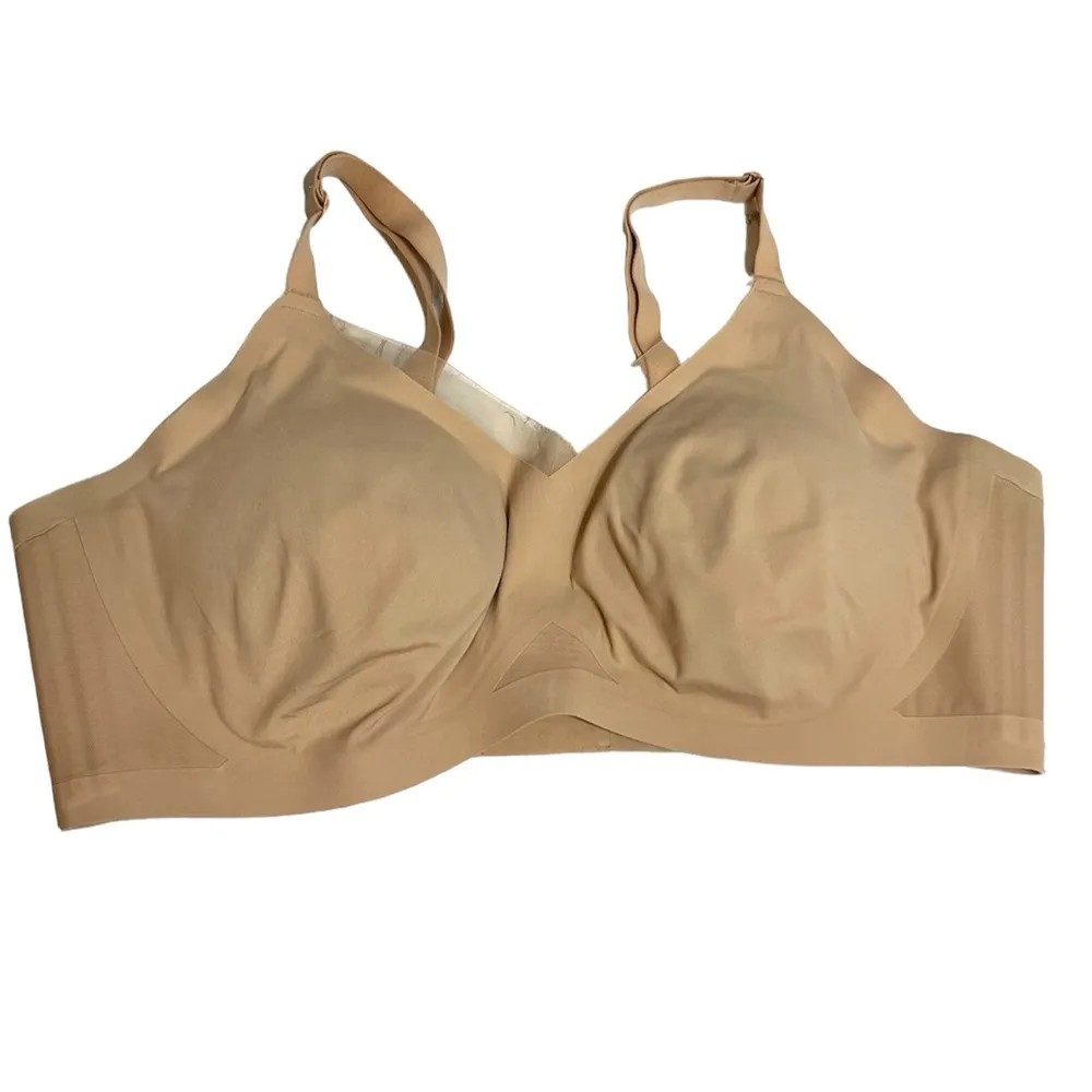 HONEYLOVE Crossover tan padded wireless bra 2X - Image 4
