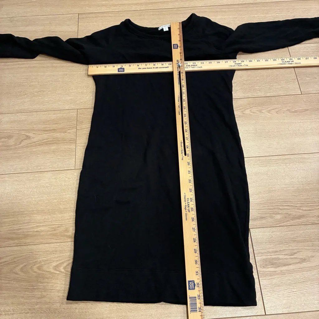 Standard James Perse Women’s Raglan Sweatshirt Dress Black Size 2/M - Image 5
