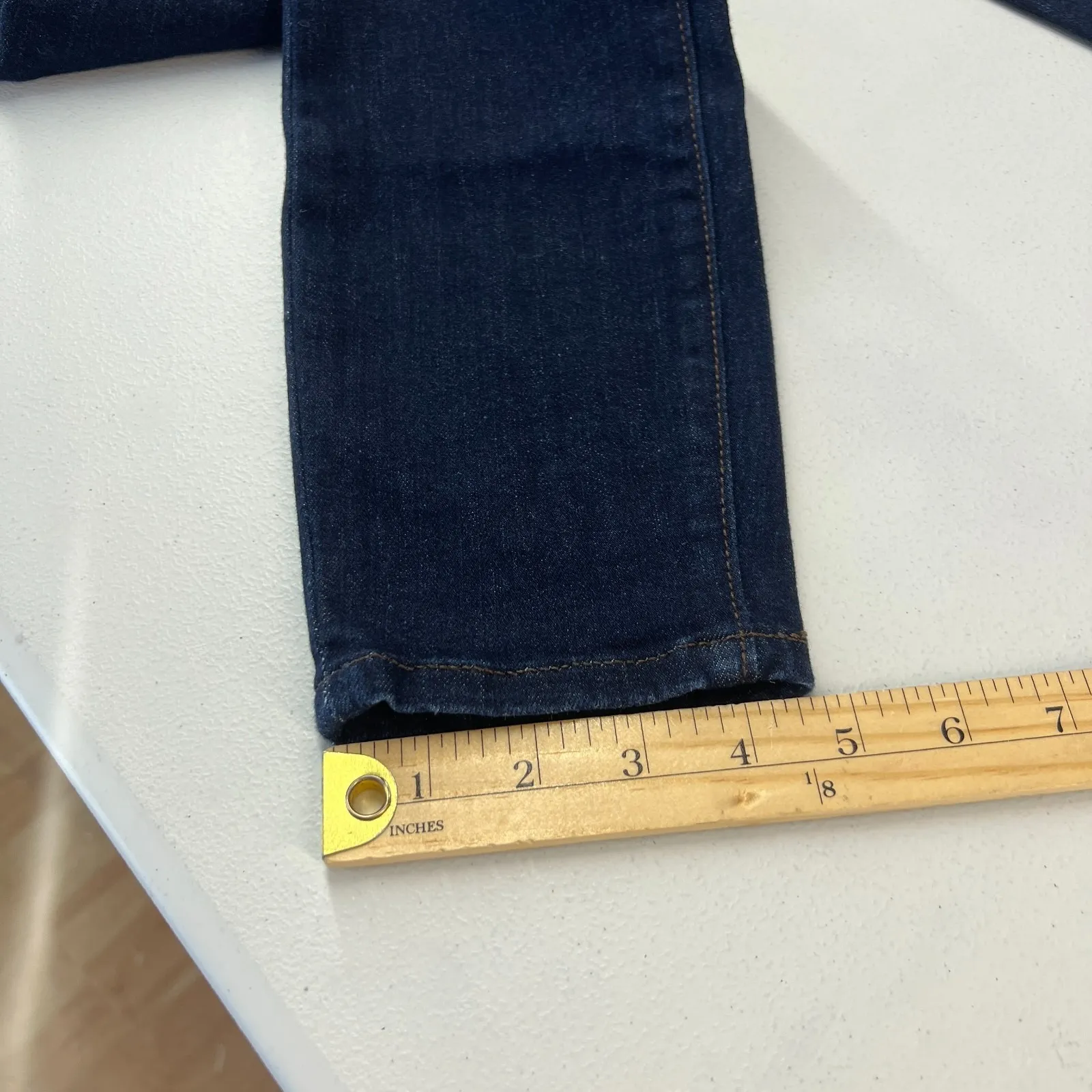 Loft Outlet Skinny Jeans Womens 0P Blue Denim Stretch Mid Rise Modern Slim Fit - Image 9