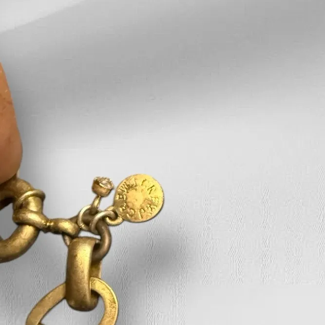 J‎ Crew Blue Flower Chunky Necklace - Image 4