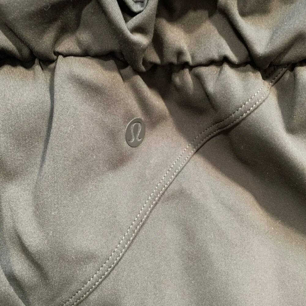 Lululemon Stretch High Rise Jogger Pants Olive Green Size 4 Paperbag Waist - Image 7