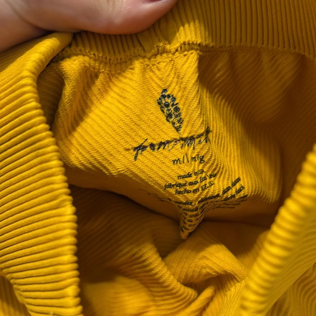 Free People Movement | Flirty Shorty Shorts Gold Size undefined - Image 3