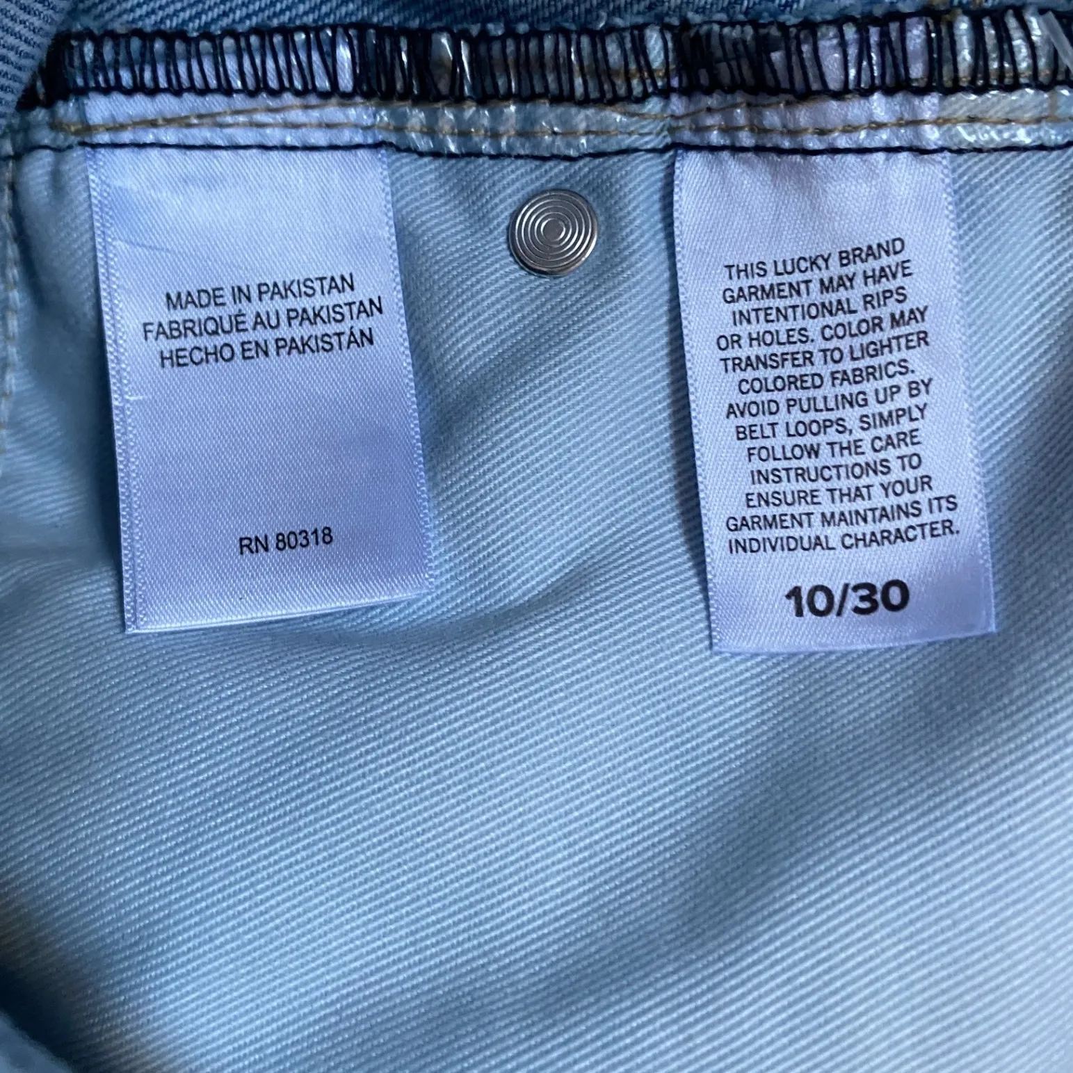 Lucky Brand Palazzo/Culotte Jeans Women's Light Wash Wide‑Leg Denim 10/30 EUC - Image 8