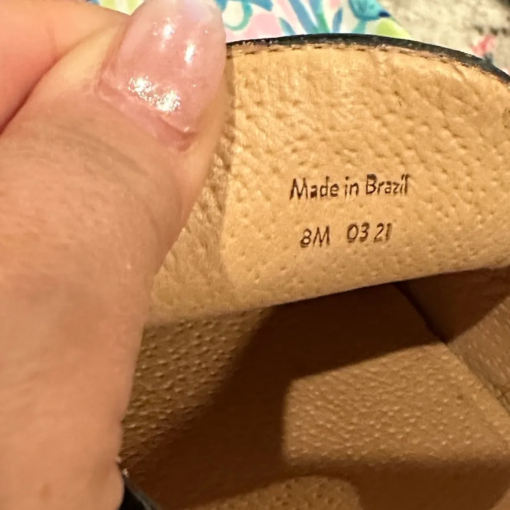 Jack Rogers Audrey Croc Embossed Casual Midnight Navy Blue Loafers Shoes - Image 9