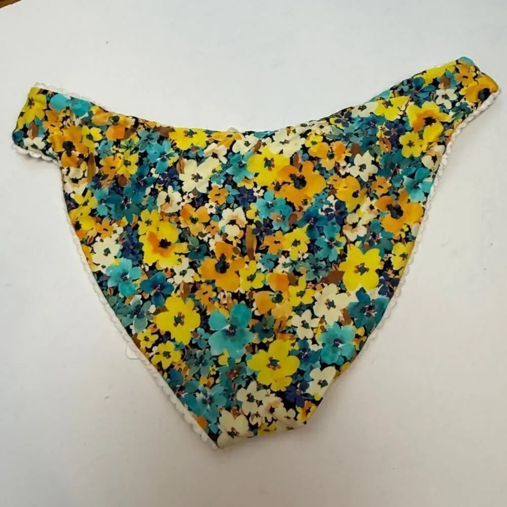 NWT L*Space Floral Sol Bikini Bottoms Sz. M - Image 6