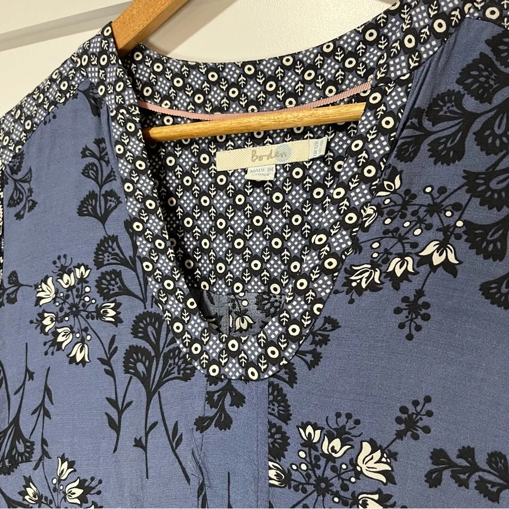 BODEN | Mollie Patchwork Boho Shift Mini Dress | 12 - Image 6