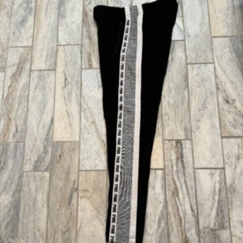 Pink by Victoria's Secret women's small black/gray/white sweatpants - Image 5