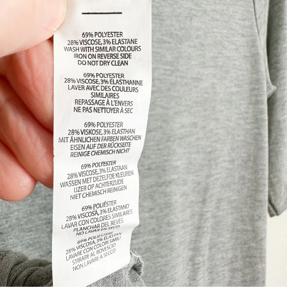 NWT!! Boohoo Gray Lara Cropped Sleeve Turtleneck sz 8 - Image 4