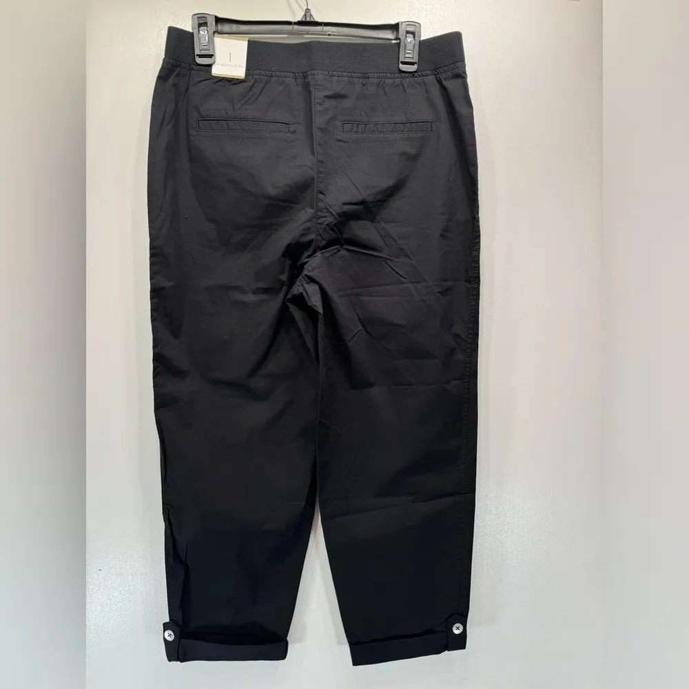 Chico’s Fitigues Christa Roll Pants in Basic Black Size 1/8 NEW - Image 3