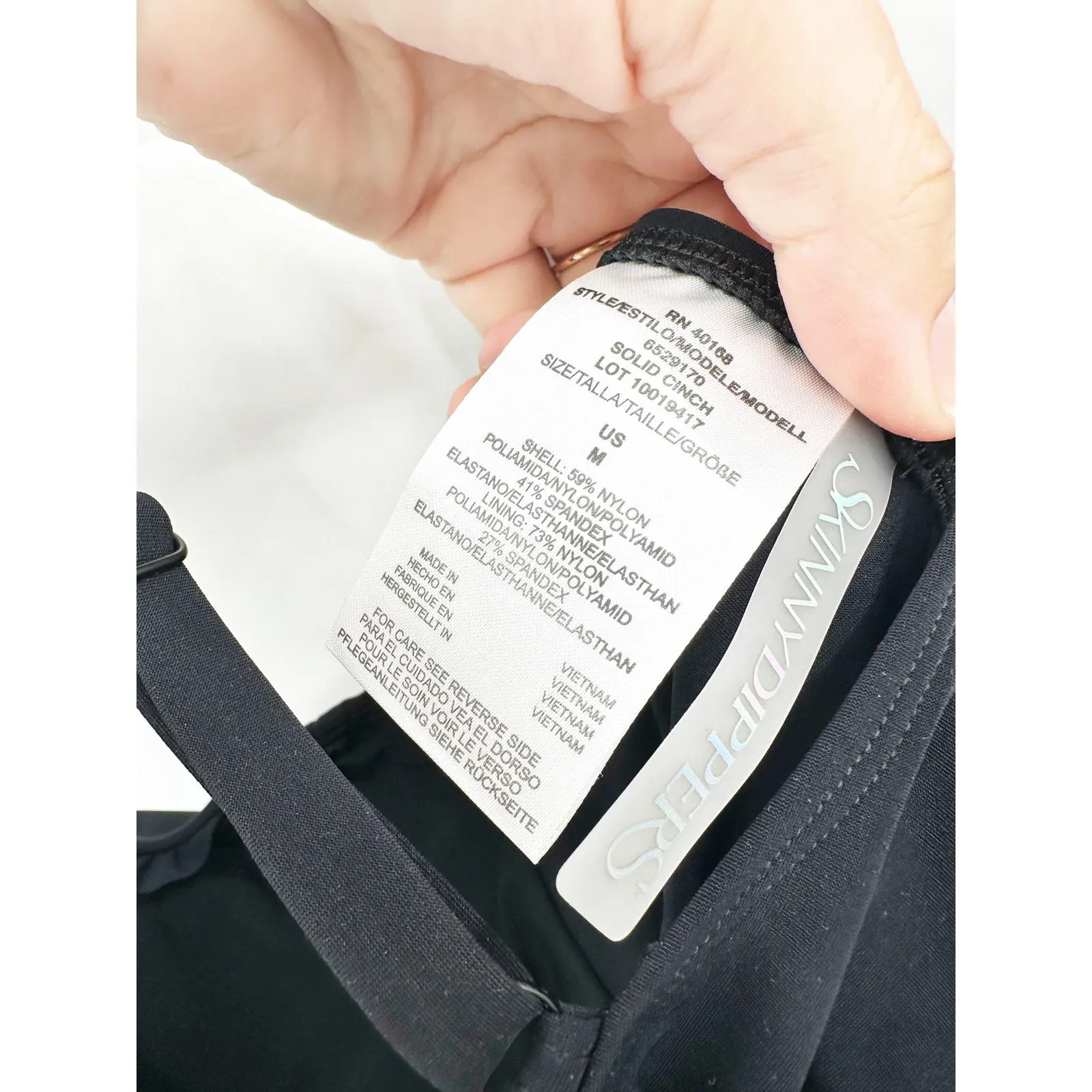 Skinny Dippers Jelly Beans Cinch Ruffle One Piece Swimsuit Black Size Medium NWT - Image 3