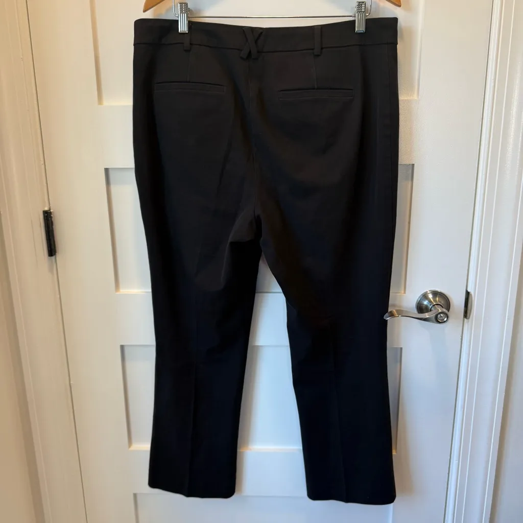 Maeve by Anthro Black The Essential Slim Kick Flare Pants Size 16 - Image 7