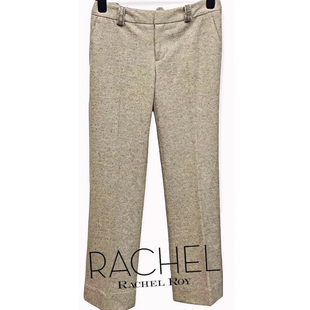 𝅺Rachel Roy $248 Dress Pant With Pockets & Beaded Belt Loops Size 2 - Image 6