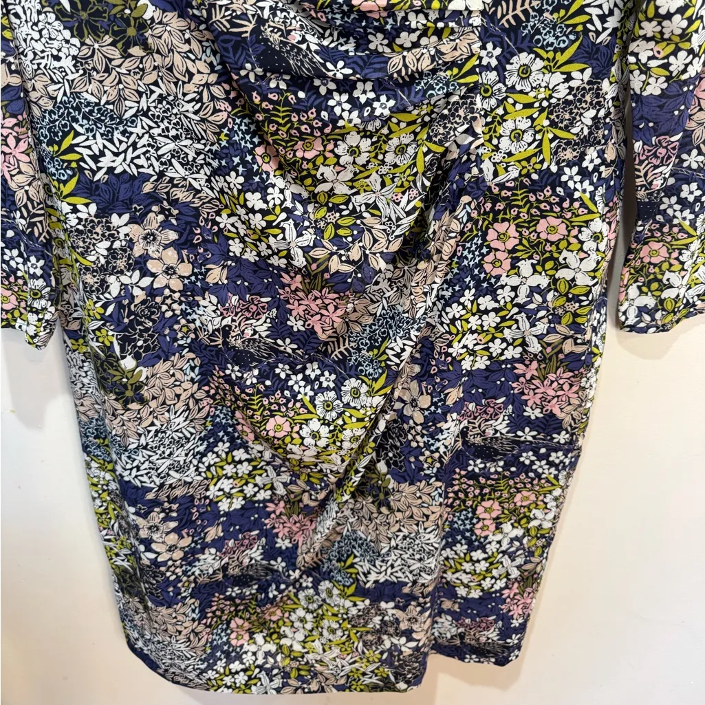 HOBBS London Merida Floral‎ Silk Blend Sheath Dress Sz 10 - Image 4