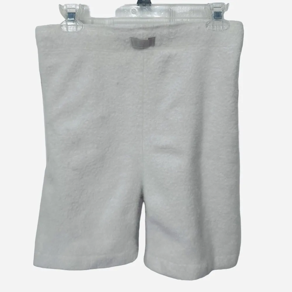 Gymshark x Whitney Simmons Eyelash Knit Shorts White Women's M High Waist Lounge - Image 3