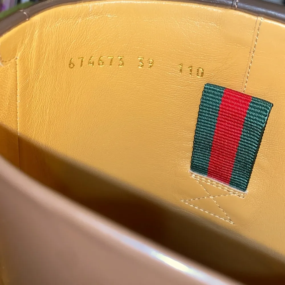 Gucci Monogram Jumbo GG Cordovan Lux Zelda Harness Riding Boots - Image 3