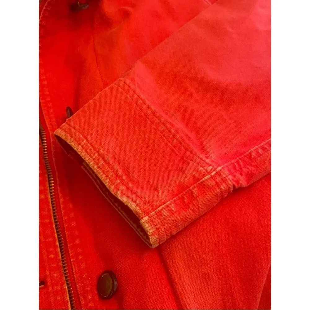 Talbots Vintage Women’s Red Field Coat Hooded With Detachable Wool Lining-RARE - Image 11