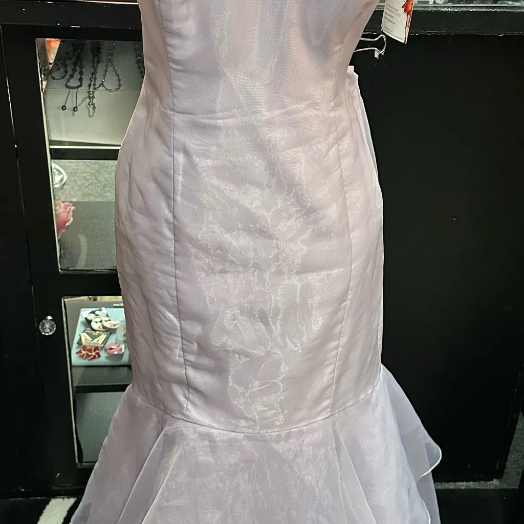 David’s Bridal sz 10 lavender long formal dress - Image 3