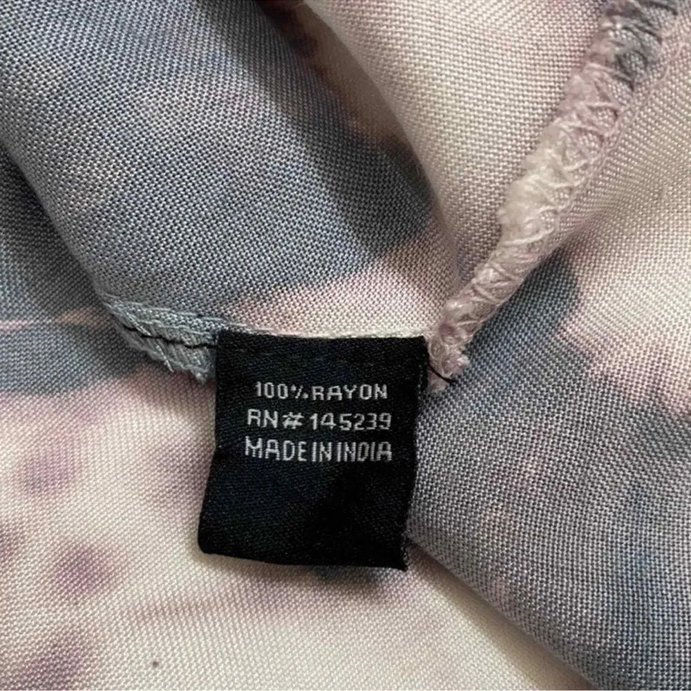 Sim & Sam Tye Dye Wrap Gray & Cream Skirt(Size Medium) - Image 8