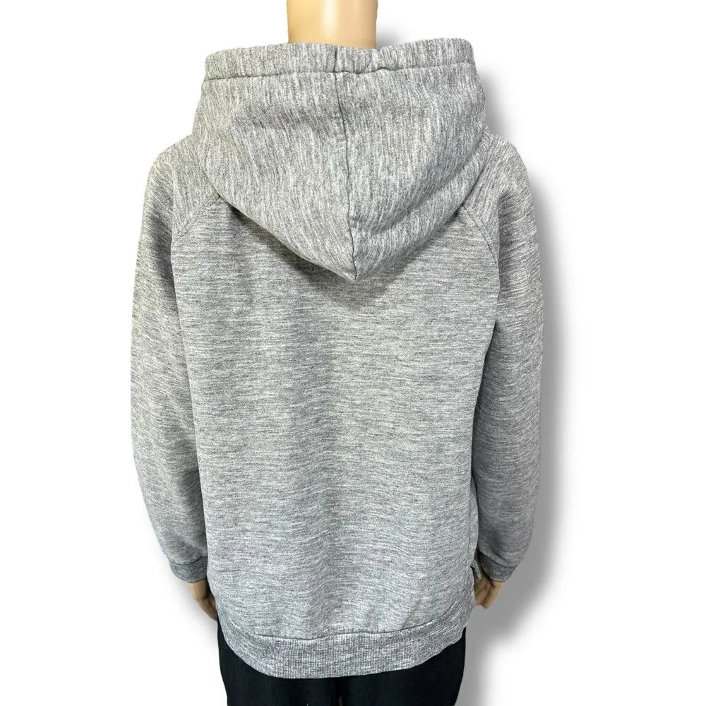 Cable and Gauge Womens Hoodie Hooded Athletic Sweatshirt Pullover Gray Large - Image 4