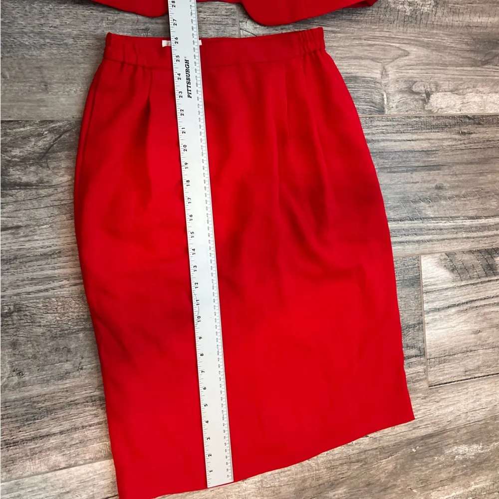 WORTHIGTON 2 PIECE SKIRT SUIT WITH BLAZER RED SIZE 10 OFFICE CASUAL WORKWEAR - Image 14