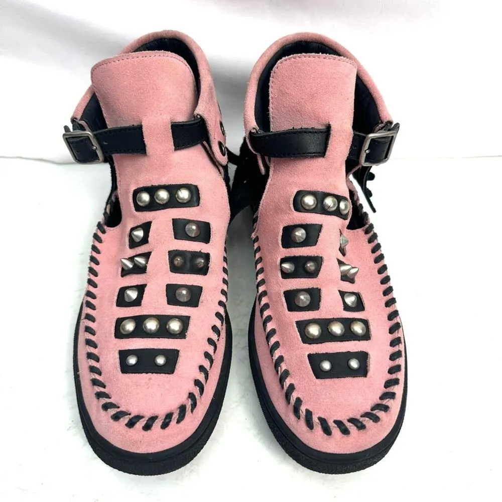 Coach Roccasin Pink Suede Fringe Sneakers Shoes Size 7 - Image 3