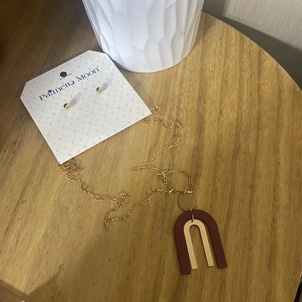 New necklace and earring rainbow set - Image 2