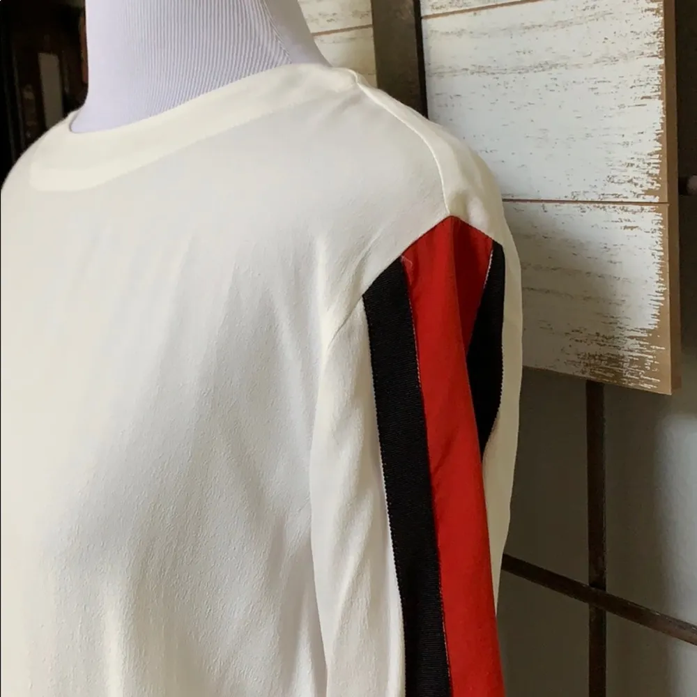 Ro & De Cream Stripe Sleeve Top - Image 3