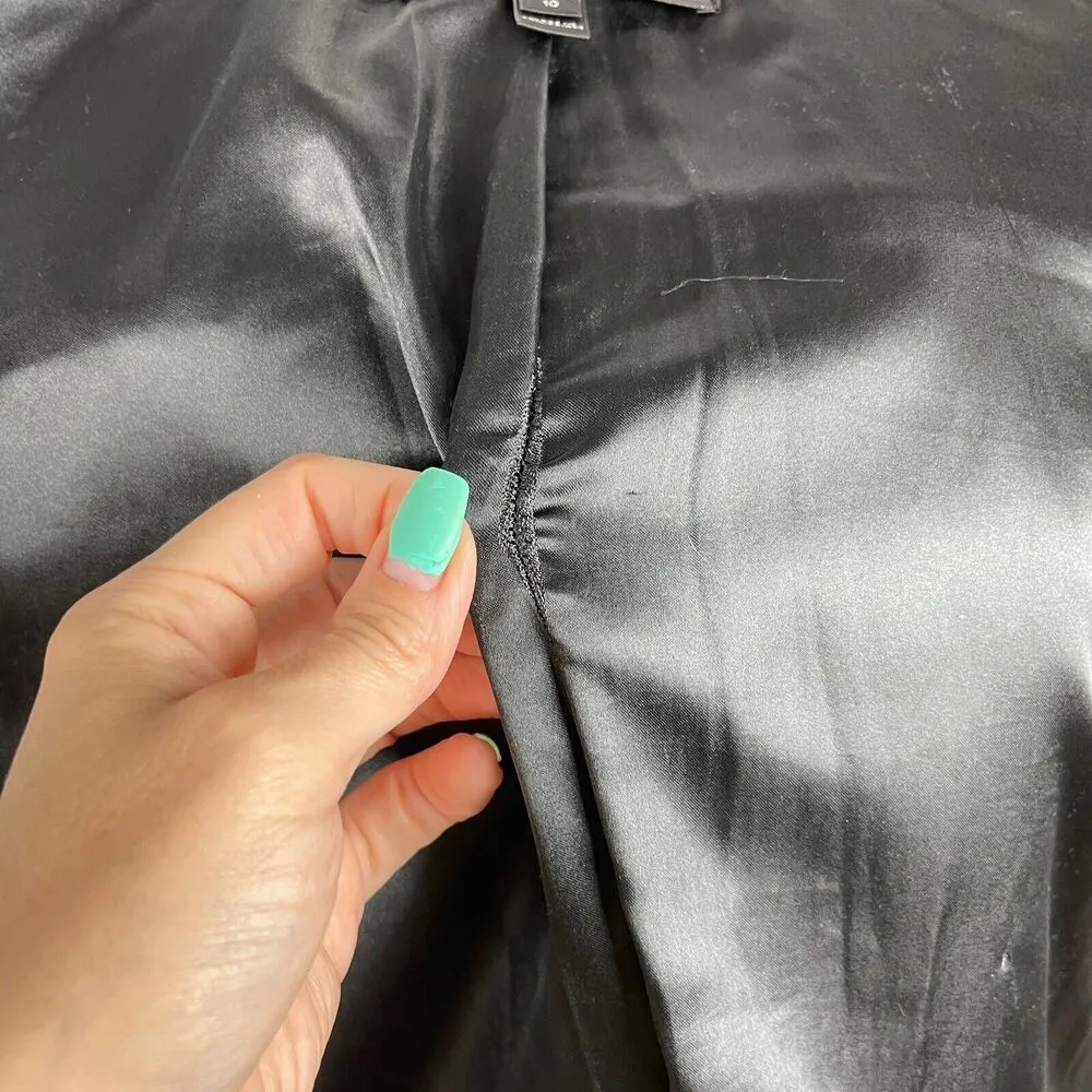 J.Crew Chateau Wool Coat 10 Parka Black Italian Stadium Cloth Nello Gori Hood - Image 16