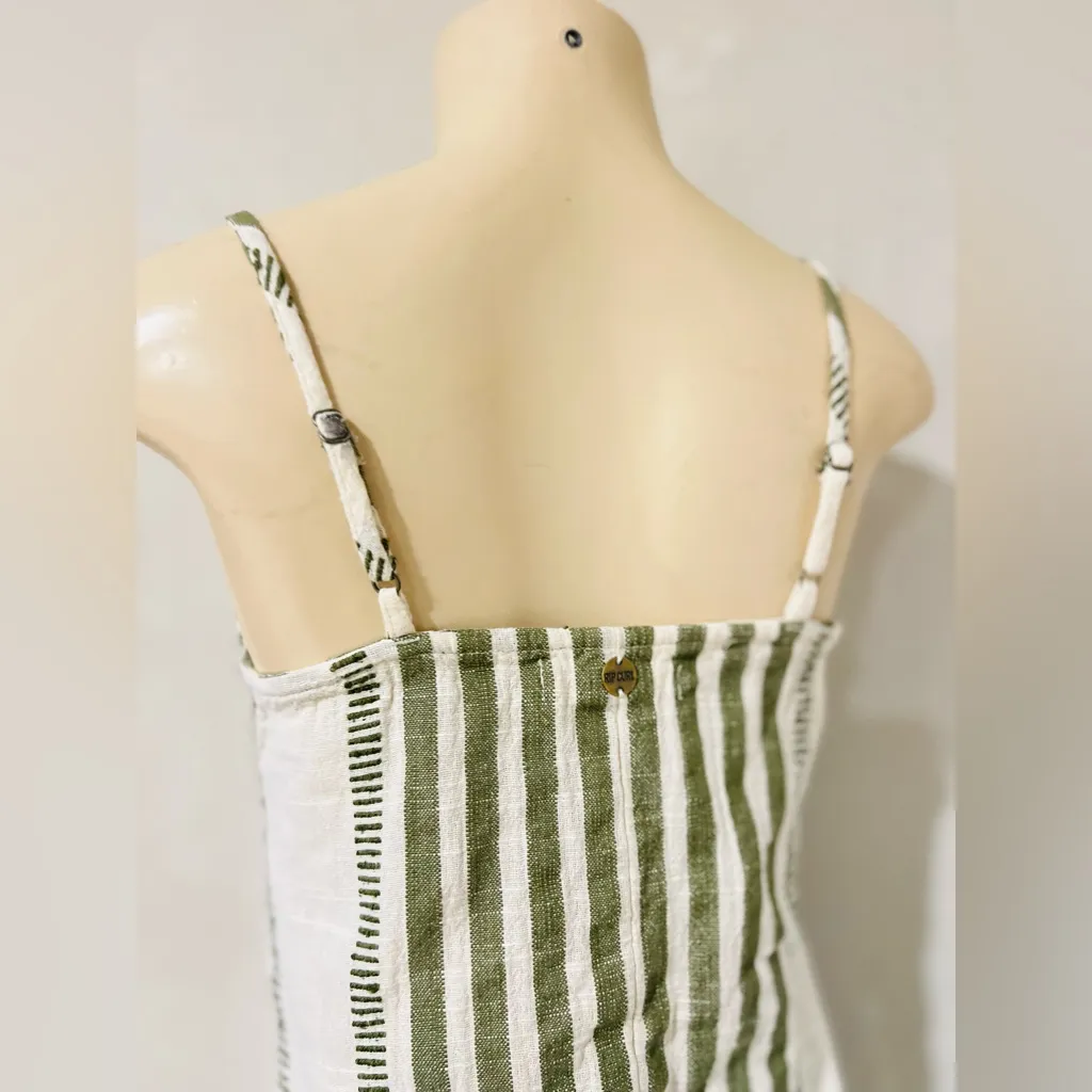 Rip Curl Classic Surf Striped Button Brazilian Soul Midi Dress Alma size XS - Image 8