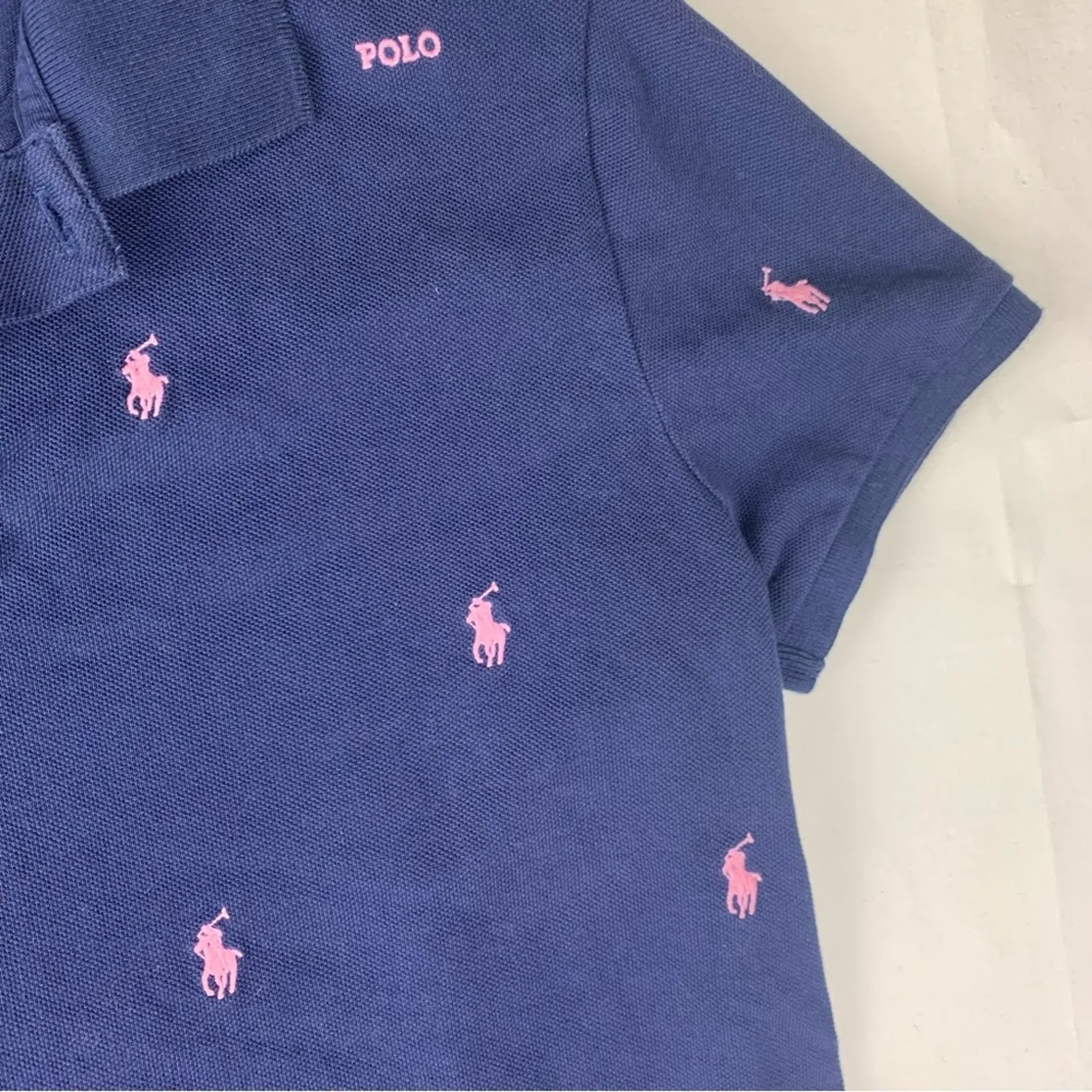 Polo by Ralph Lauren Navy Blue Short Sleeve Tee - Image 4