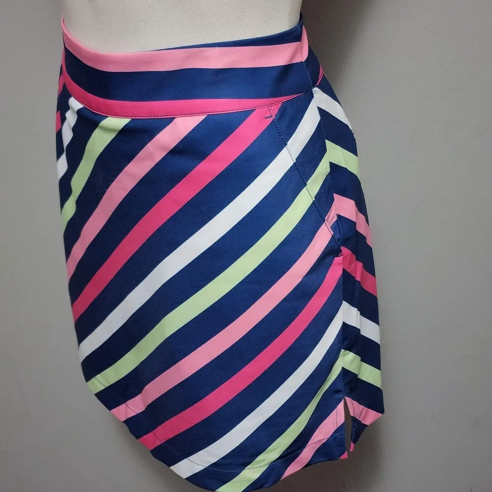 Vineyard Vines satin multicolored stripe athletic skorts size 2 - Image 3