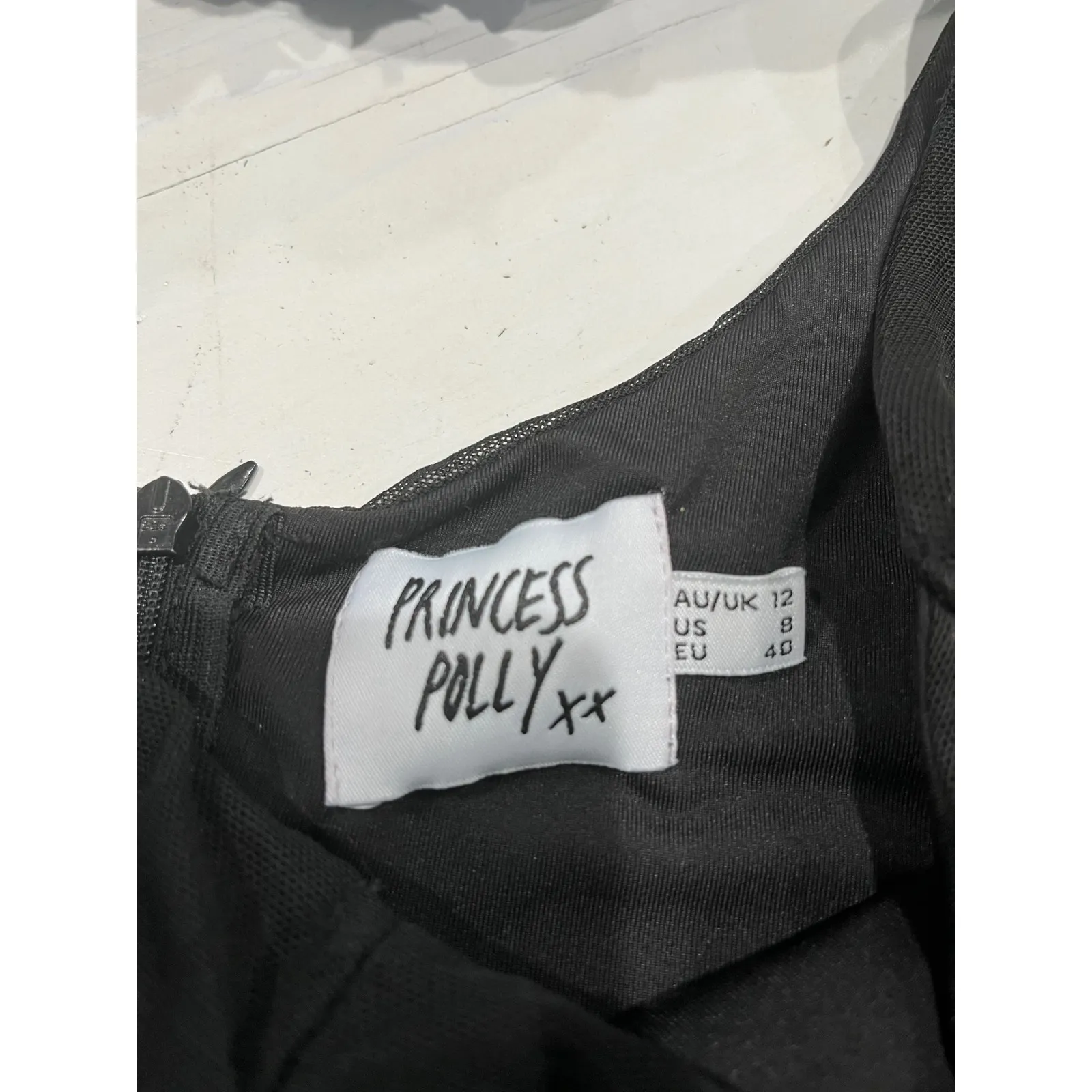 Princess Polly Ruched Bodycon Dress Sleeveless Party Cocktail Black‎ US 8 - Image 2