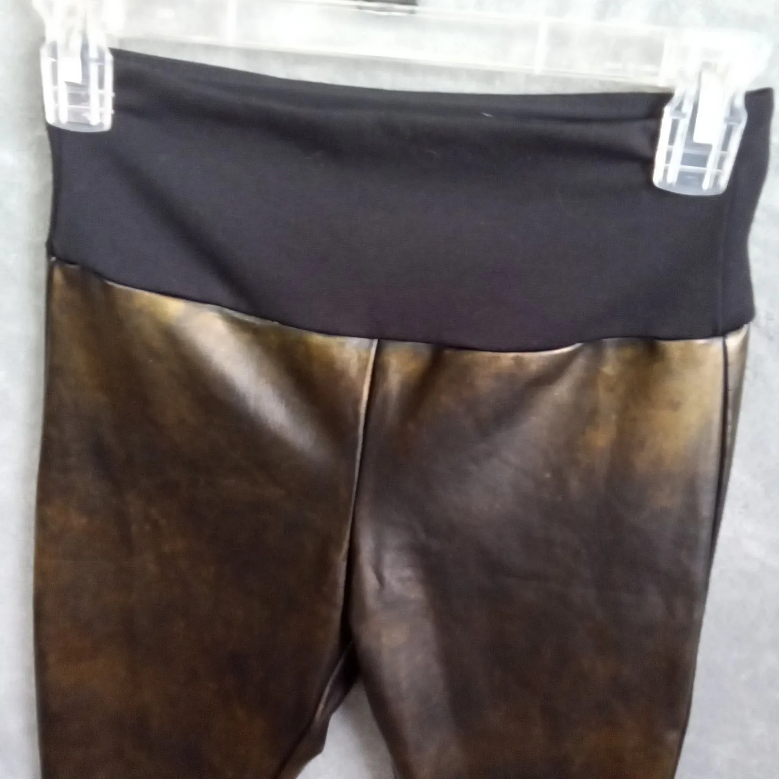 Assets Women Small Leggings Gold And Black‎ Skinny Concert Black - Image 3