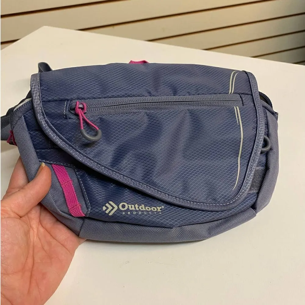 Outdoor Products Marilyn Gray Pink Waist Fanny Pack Gray - Image 2