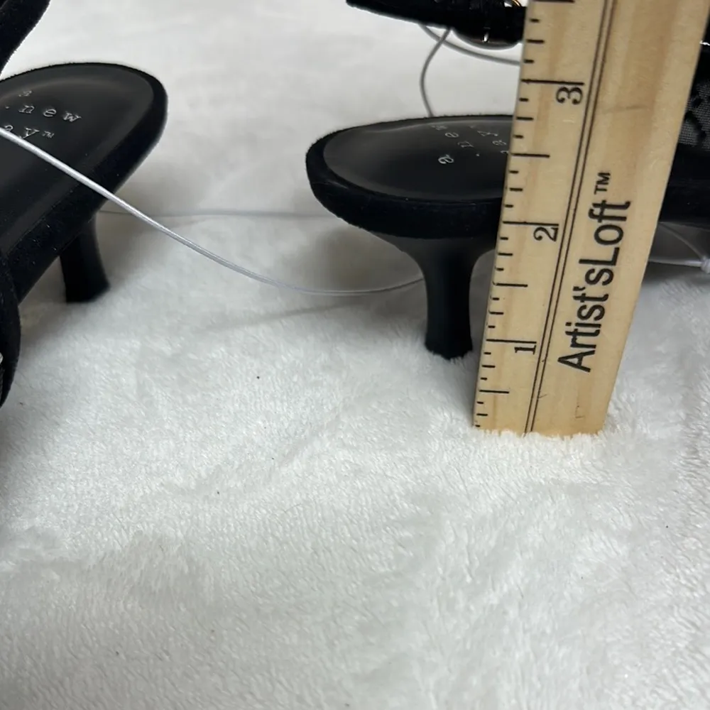 A New Day Black and White Geometric Heels Slingback - Image 9