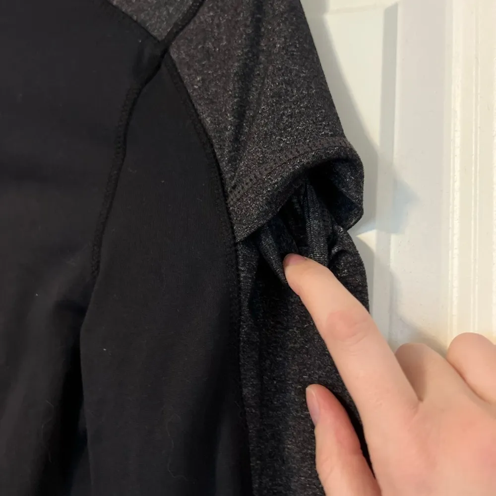 Kyodan Black Athletic Stretchy Half Zip Jacket Size Small - Image 4