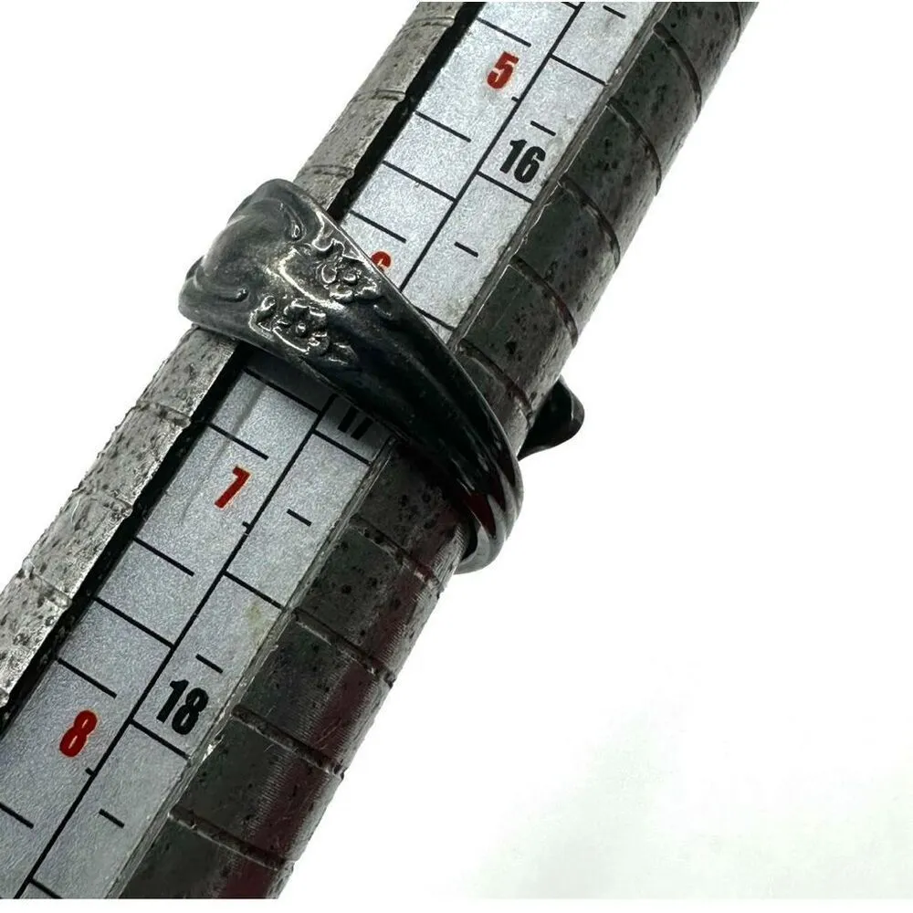 Oneida William Rogers Silver tone adjustable spoon ring - Image 8