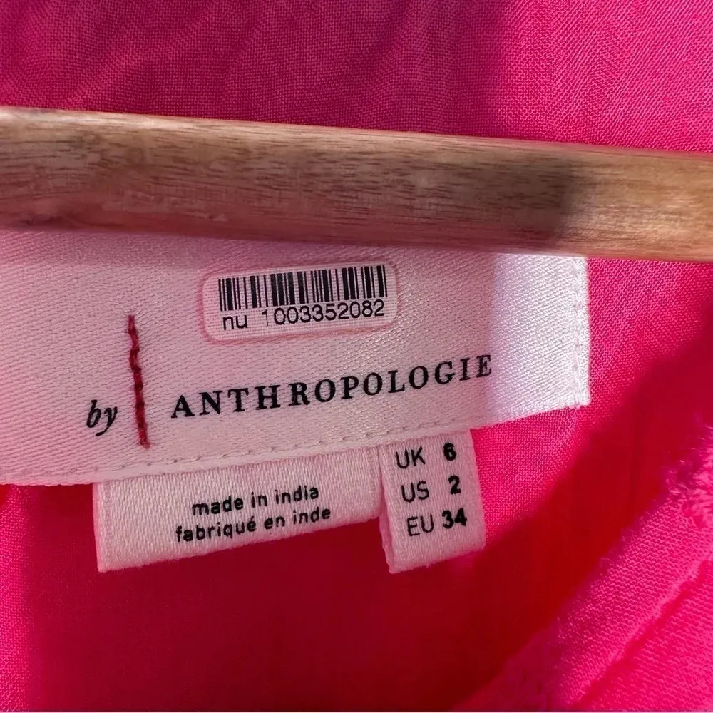 Anthropologie Pink Dani Lace Eyelet Tunic Dress Size 2 - Image 6