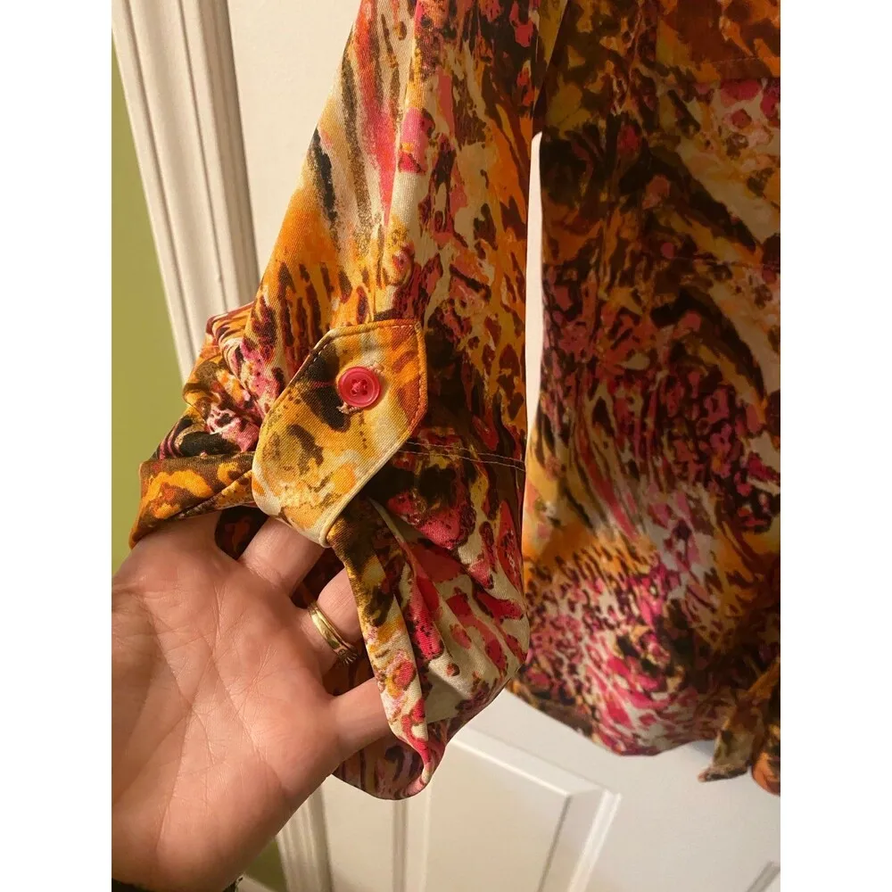 Peck & Peck  Weekend polyester Blouse size Medium - Image 3