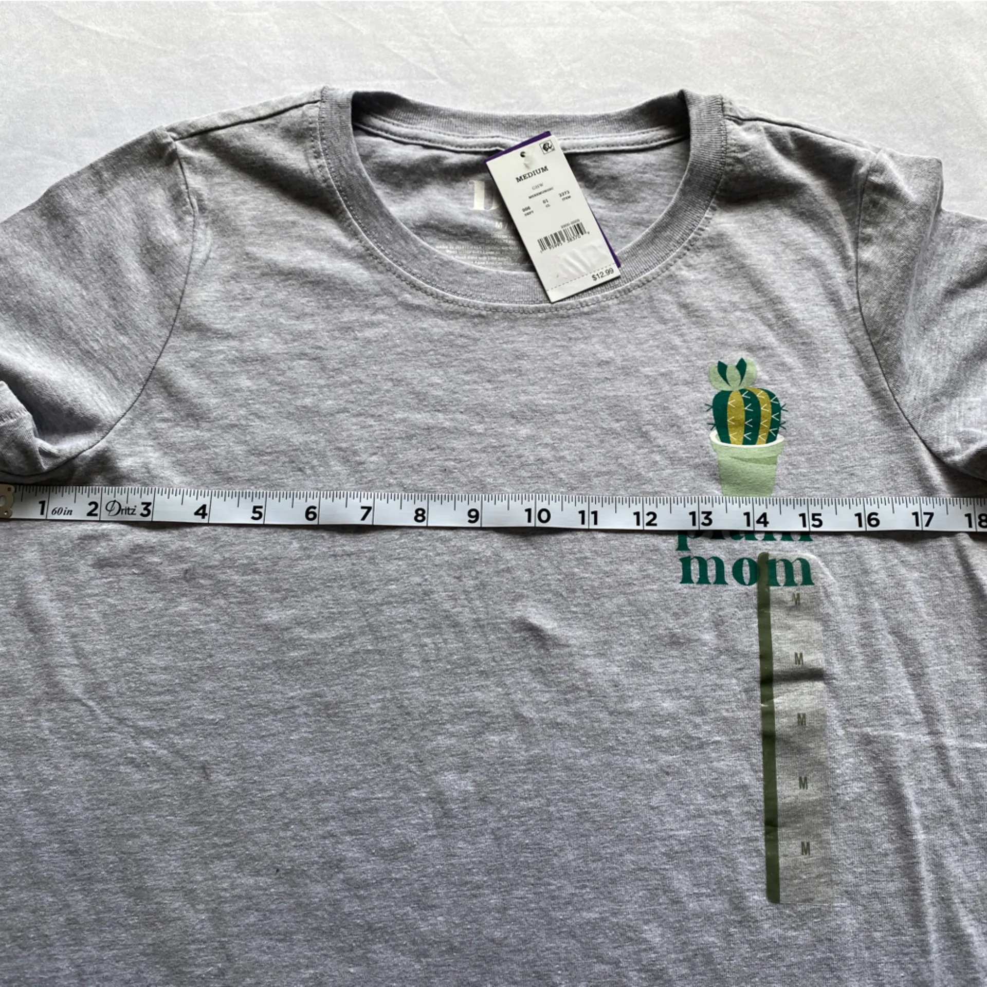Gray Plant‎ Mom Medium T - Image 3