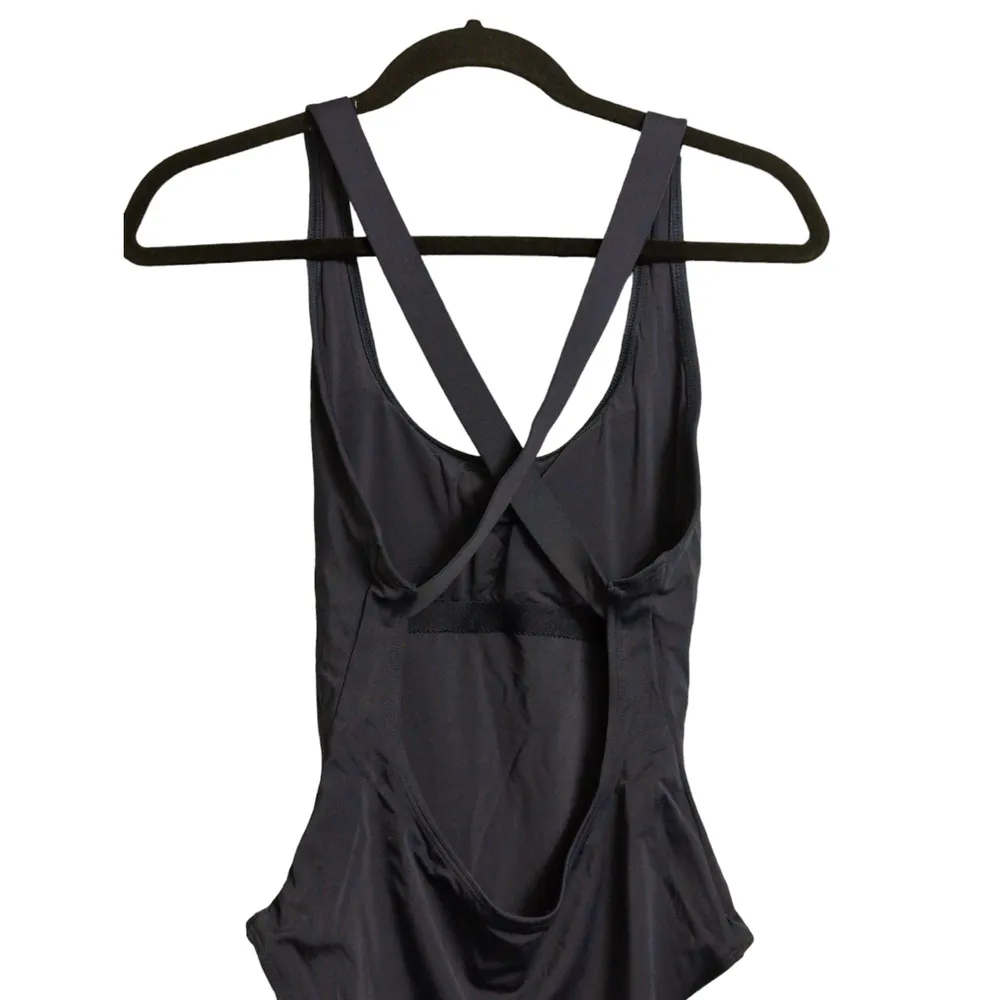 Andie Tulum One Piece Swimsuit Navy Blue Beach Pool Resort Crisscross L New - Image 3