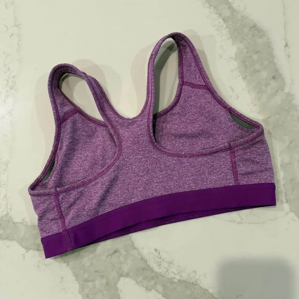 Nike Pro Racerback Athletic Sports Bra Women’s Size Medium Purple Activewear - Image 3