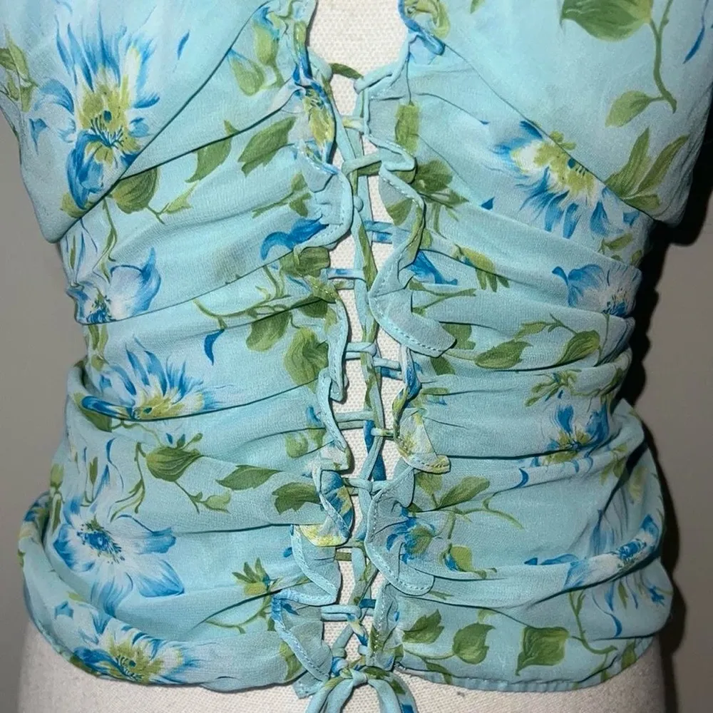 Moda International Corset Top Blue Size M - Image 6