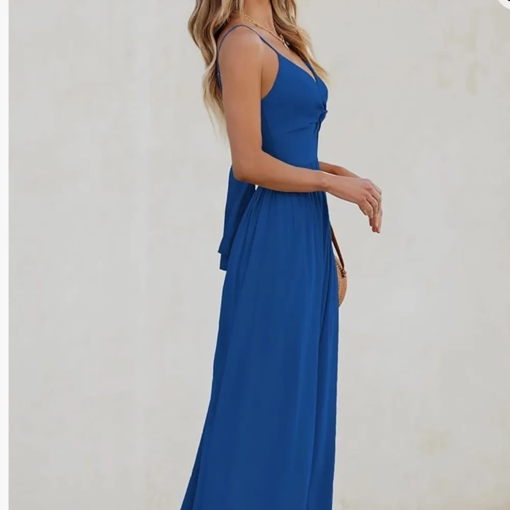 CUPSHE TWIST KEYHOLE MAXI DRESS Size XL - Image 4