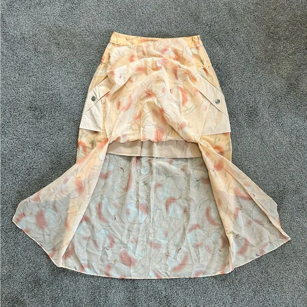 NEW Coach Long Draped Skirt with Pockets size 0 - Image 4
